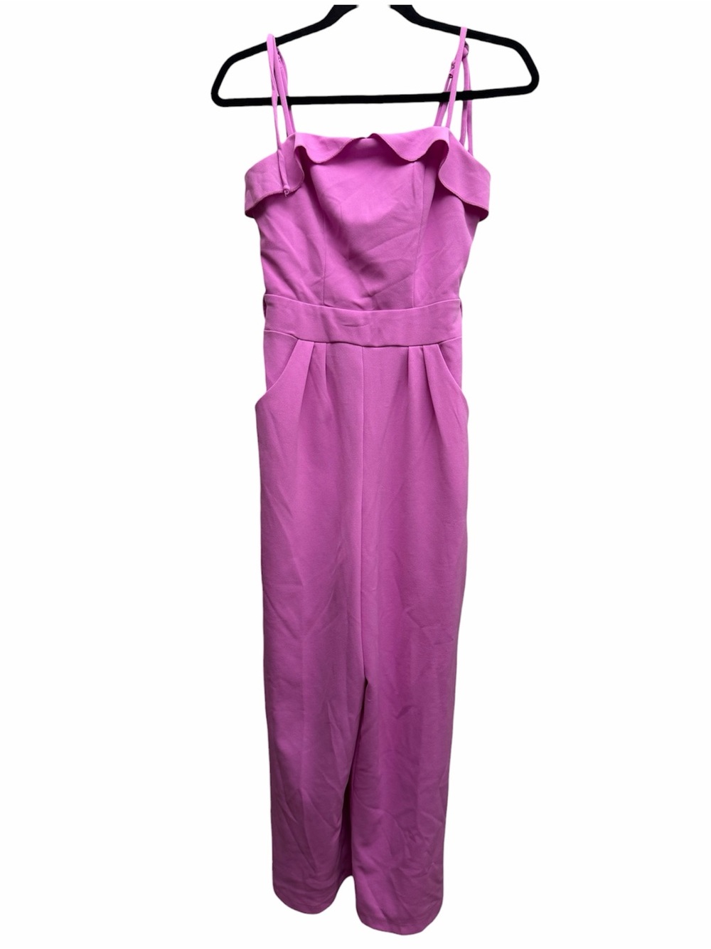 Honey & Rosie Sleeveless Pink Ruffle Jumpsuit